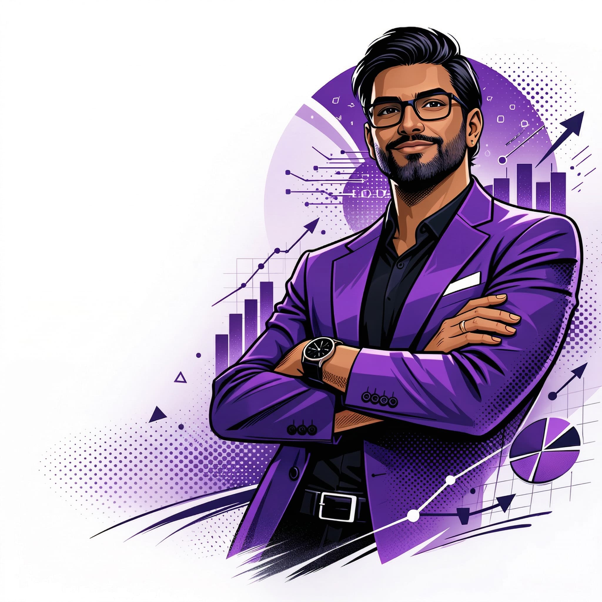 Taj, AI CTO (AI-generated illustration)